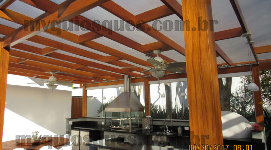 Pergolado para área gourmet